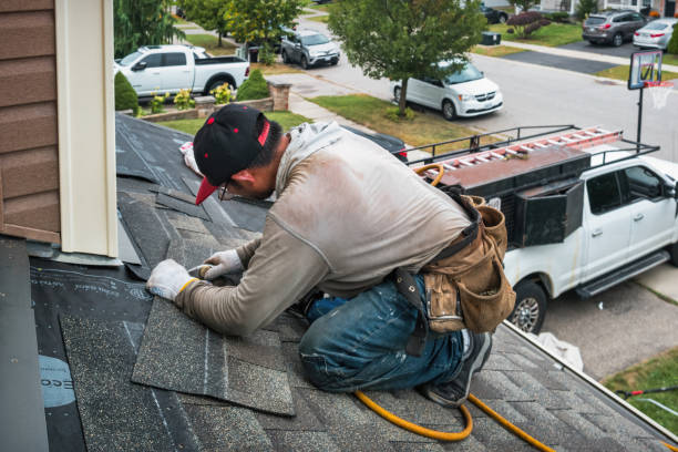 Professional Roofing technician working in Nathalie, VA